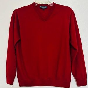 Hart Schaffner Marx Sweater, Extract Fine Merino Wool, Red Color, Size XLT